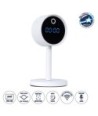 GloboStar® 86006 Rechargeable Table Camera WiFi HD 1080P 160° 1500mAh Two Way Audio Motion Detection & Digital Clock - Επαναφορτιζόμενη Επιτραπέζια Κάμερα WiFi HD 1080P 160° 1500mAh Διπλή Κατέυθυνση Ομιλίας Ανιχνευτή Κίνησης & Ψηφιακό Ρολόι - Λευκό